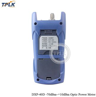 Optische Power Meter DXP-40D -70dBm ~ + 10dBm Sc/Fc Connector Kelushi Ftth Fiber Optische Kabel tester