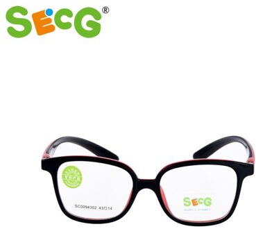 Optische Recept Kinderen Brilmonturen Plastic Titanium Brilmonturen Kinderen Kids Eyewear SC0094302 zwart en rood