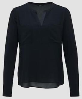 Opus | blouse forano coal blue Blauw - 36