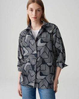 Opus Blouse lange mouw 10177813336366 Blauw - 38