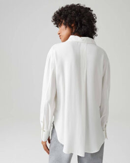 Opus Blouse lange mouw 10471811942100 Ecru - 36