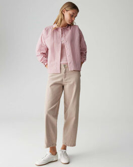 Opus Blouse lange mouw 10492213694393 Roze - 40