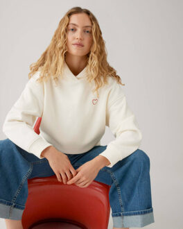 Opus Hoodie 1052244020106 - maat 36 Ecru