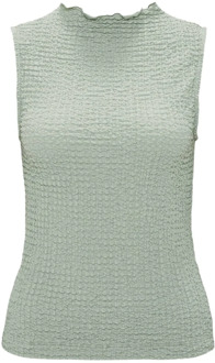 Opus Korte Mouw Top Iruki Opus , Green , Dames - L,M,S