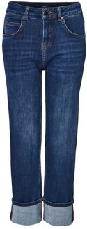 Opus Louna high waist straight leg cropped jeans in lyocellblend Indigo - W38/L26