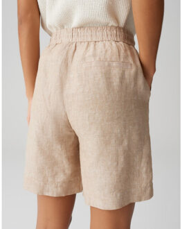 Opus Melane shorts linen 10425613218100 ecru dessin - 44