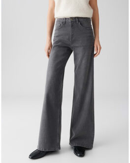 Opus Minah palazzo 10446512564369 grey denim - maat XL / L32 Grijs