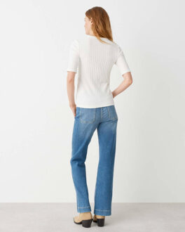 Opus Top korte mouw 10388411105106 - maat 36 Ecru