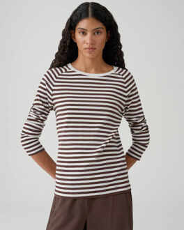 Opus Top korte mouw 10520813885106 - maat 38 Bruin