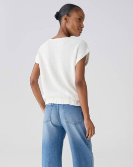 Opus Top korte mouw 10537814006106 - maat 36 Ecru