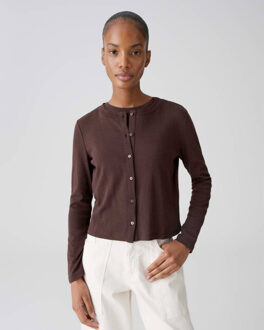 Opus Top korte mouw 105913998106 - maat 38 Bruin