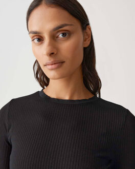 Opus Top lange mouw 10462313474100 Zwart - 36