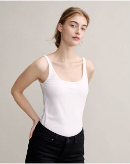 Opus Top zonder mouw 235960601 Wit - 44