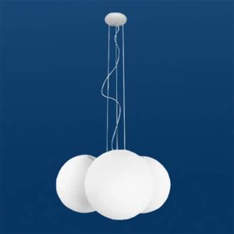 Opvallende hanglamp Oh, 3-lichts wit