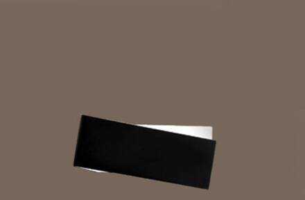 Opvallende wandlamp Zig Zag in zwart-wit, 26 cm