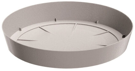 Opvangschaal/onderschaal bloempot/plantenpot - beige - rond - Dia 15,5 cm - Plantenpotten