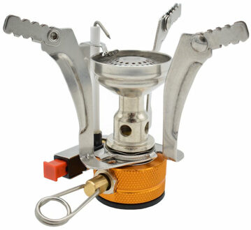 Opvouwbaar mini-campingkooktoestel/kookpit - zilver - excl. gaspatroon - Kookbranders