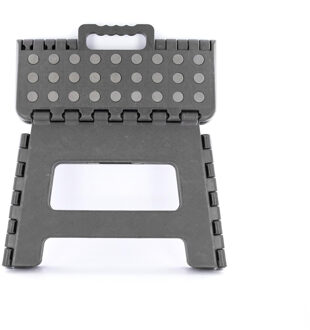 Opvouwbaar opstapje/opstapkrukje - grijs - 32 x 22 cm - Huishoudkrukjes