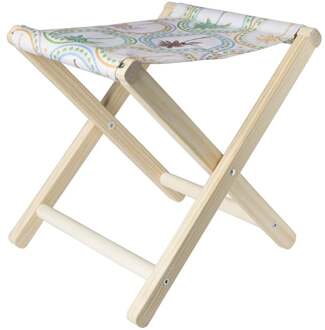 Opvouwbaar strandkrukje palm - multikleur - 37x32x35 cm