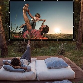 Opvouwbare 16:9 Projector 60 70 84 100 120 Inch Wit Outdoor Projectiescherm Tv Huis Projector Screen 100 duim