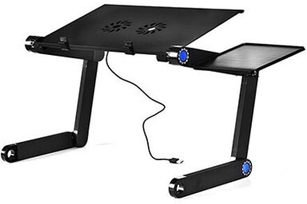 Opvouwbare 360 Graden Verstelbare Laptop Bureau Computer Tafel Stand Tray Voor Sofa Bed Laptop Bureau Met Muismat HH3468SDBU