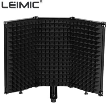 Opvouwbare 3Panel Verstelbare Geluid Absorberende Vocale Opname Panel Draagbare Akoestische Isolatie Microfoon Shield Sound-Proof Plaat