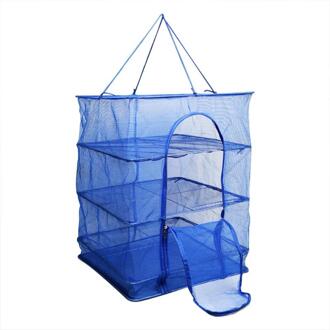 Opvouwbare 4 Lagen Drogen Netto Visnet Droogrek Opknoping Groente Vis Gerechten Droger Netto 3 Maten Pe Hanger Vis netto 40x40x66cm