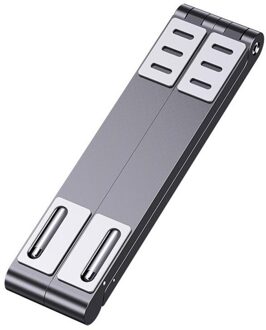 Opvouwbare Aluminium Laptop Stand Desk Houder Voor Macbook Notebook Tablet Lade Voor Macbook Pro Notebook Tablet Stands grijs