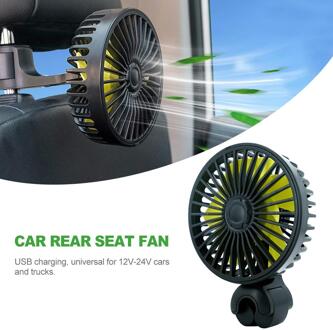 Opvouwbare Aromatherapie Fan Auto Universele Achterbank Ventilator Met 3 Verstelbare Wind Snelheid Niveaus Zwart Usb Socket Koelventilator Webasto