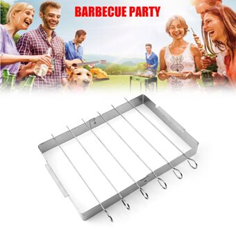 Opvouwbare Babecue Plank Vorken Eenvoudige Grill Roosteren Roestvrijstalen Naald Sticks Uitstapjes Koken Gereedschap Bbq Grillen Accessoires