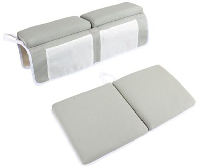 Opvouwbare Baby Badkamer Mat Bad Kneeler Elleboog Rest Pad Knie Arm Ondersteuning Mat Met Opslag Sucker Pocket Pe Katoen Bad kussen