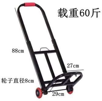 Opvouwbare Bagage Handcart Winkelwagen Draagbare Opslag Groente Winkelwagen Truck Laden Huishoudelijke Winkelen Goederen Handling Reizen Winkelwagen 30kg