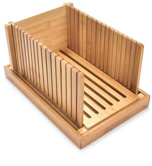 Opvouwbare Bamboe Hout Brood Slicer Cutter Toast Loaf Cutting Guide Snijden Maker