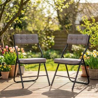 Opvouwbare comfortstoel in een set van 2