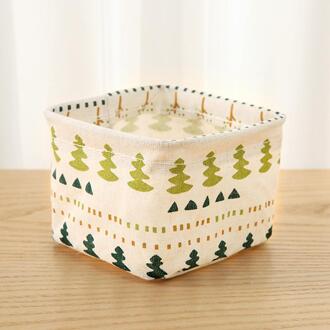 Opvouwbare Desktop Opslag Mand Diversen Opbergdoos Kleine Leuke Tafel Opslag Mand Ruimtebesparend Tassen Organizer Groen