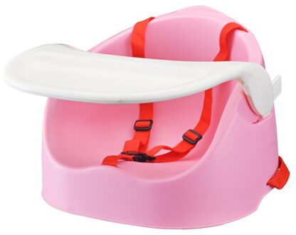 Opvouwbare Draagbare Verstelbare Baby Kids Booster Stoelen Kinderstoel Hoge Stoelen Diner Stoelen Voeden Stoelen Voor 6 M-36 M baby roze
