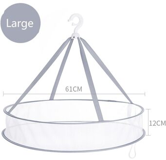 Opvouwbare Drogen Mand Polyester Drogen Netto Draagbare Kleding Drogen Netten Winddicht Sokken Droogrek Een Laag Wasgoed Tool groot