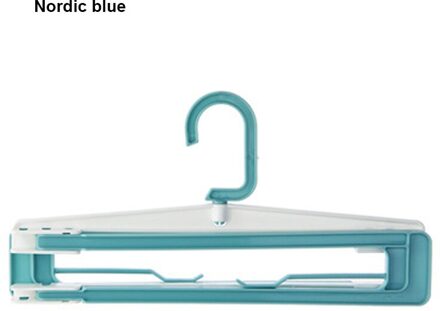 Opvouwbare Droogrek Multifunctionele Plastic Droogrek Handdoekenrek Huishoudelijke Lakens Lakens Dekens Drogen Wasgoed Organisatie blauw