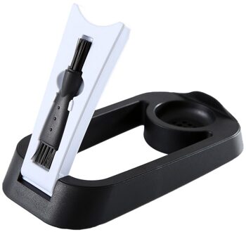 Opvouwbare Elektrische Scheerapparaat Houder Aftappen Base Met Borstel Voor Vader Vriendje Man (Zwart)