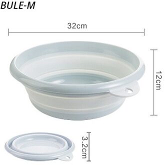 Opvouwbare Emmer Draagbare Opvouwbare Voetbad Opvouwbare Bassin Toerisme Buitenland Wastafel Outdoor Camping Benodigdheden Bule-M