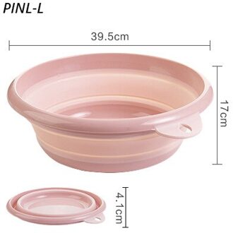 Opvouwbare Emmer Draagbare Opvouwbare Voetbad Opvouwbare Bassin Toerisme Buitenland Wastafel Outdoor Camping Benodigdheden roze-L