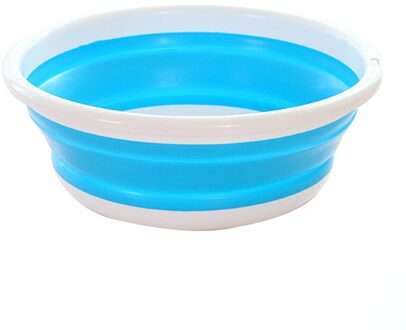 Opvouwbare Emmer Wastafel Draagbare Inklapbare Wastafel Voor Huishoudelijke Auto Wassen Camping Reizen Outdoor Badkamer Wastafel L blauw