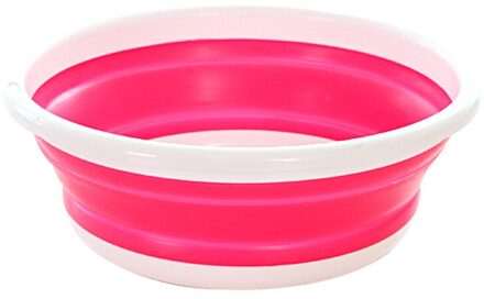 Opvouwbare Emmer Wastafel Draagbare Inklapbare Wastafel Voor Huishoudelijke Auto Wassen Camping Reizen Outdoor Badkamer Wastafel S roze