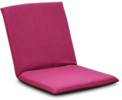 Opvouwbare Floor Stoel Verstelbare Ontspannen Luie Sofa Zitkussen Lounger roos rood