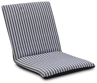 Opvouwbare Floor Stoel Verstelbare Ontspannen Luie Sofa Zitkussen Lounger zwart