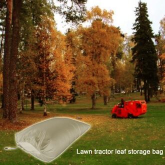 Opvouwbare Gazon Tractor Grasmaaier Blad Opbergtas Garbage Cleaning Bag Leaf Cleaning Tuin Opslag Pouch Afval Beige