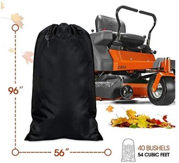 Opvouwbare Gazon Tractor Grasmaaier Blad Opbergtas Garbage Cleaning Bag Leaf Cleaning Tuin Opslag Pouch Afval zwart