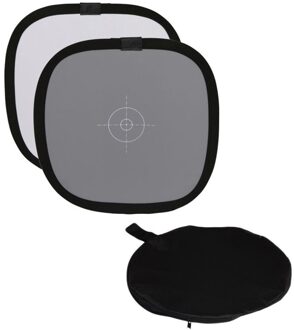 Opvouwbare Grijskaart Reflector Witbalans Double Face Focus Board Draagbare 30cm 18% Focussen Board Met Draagtas