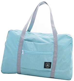 Opvouwbare Grote Plunjezak Bagage Tas Waterdichte Reistas Draagtas licht blauw