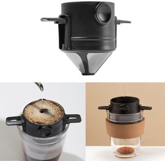 Opvouwbare Herbruikbare Koffie Filter Mesh Drip Koffie Thee Houder Koffiezetapparaat Machine Trechter Cup Cafe Brouwer Gereedschap Keuken Gadgets